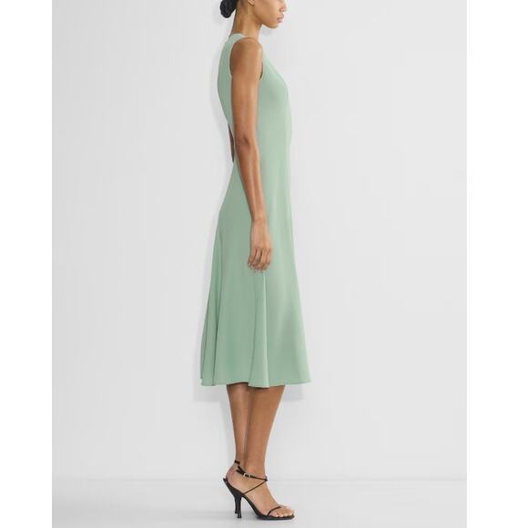Aritzia Babaton Women's Terrace Sage Crepe Fit and Flare Listing Dress Size 6 - Picture 10 of 10